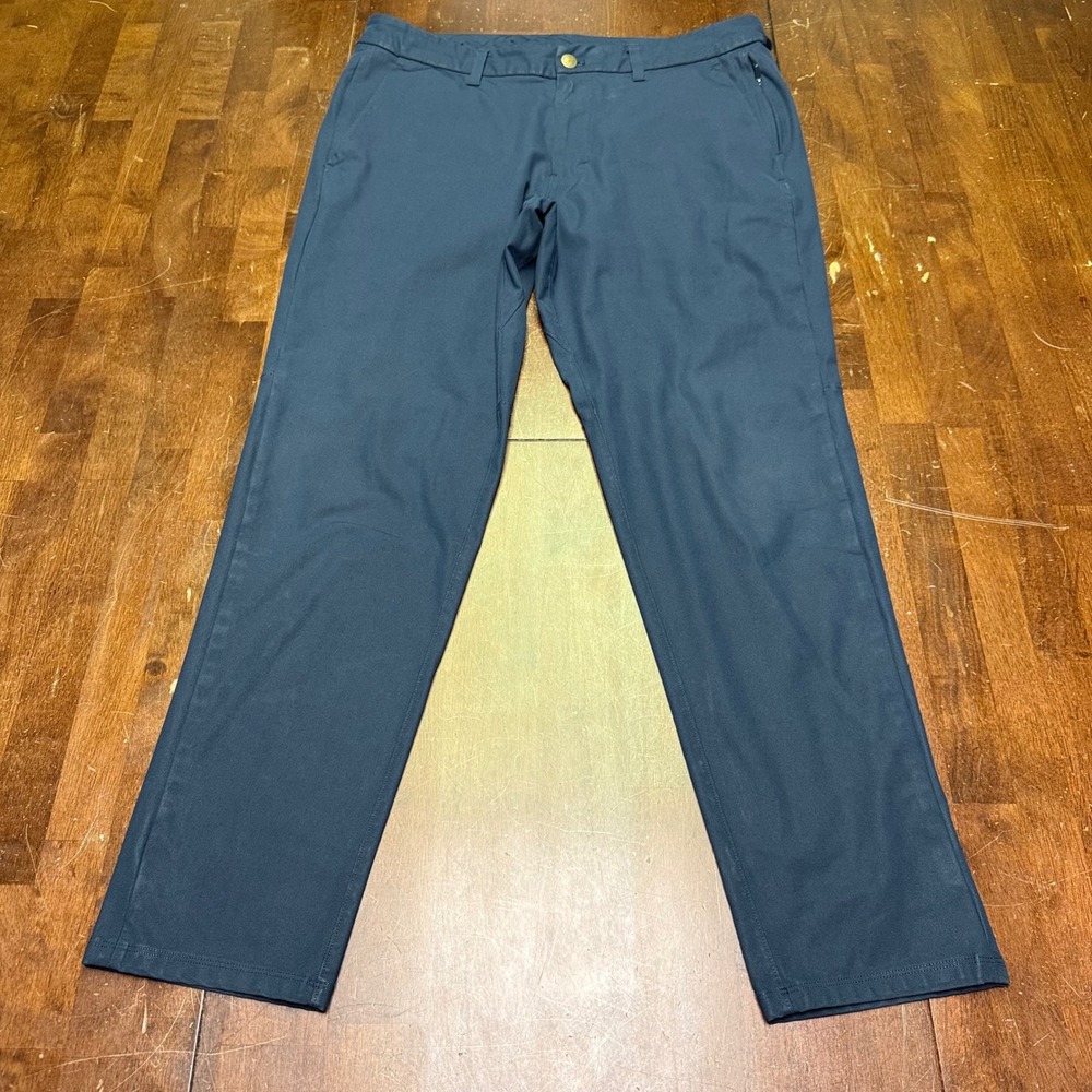 Lululemon Commission Pant Men 34x29 Blue ABC Slim Fit Warpstreme M5A51S